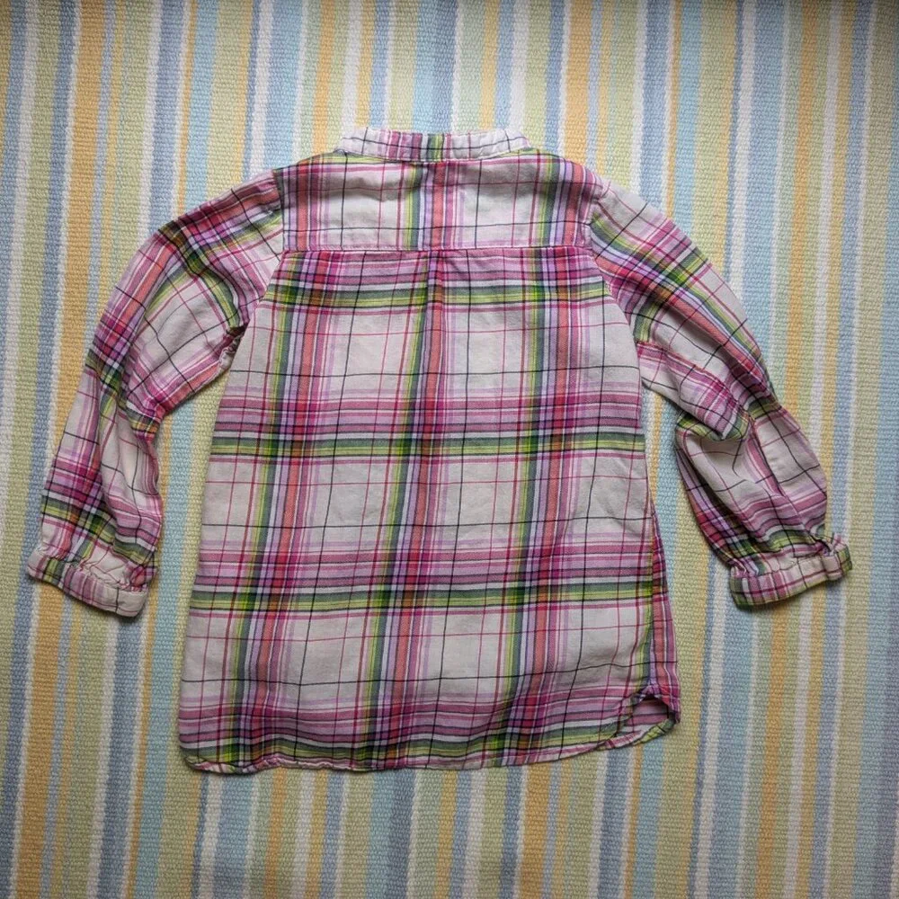 ⭐ GAP Plaid button down shirt 4T